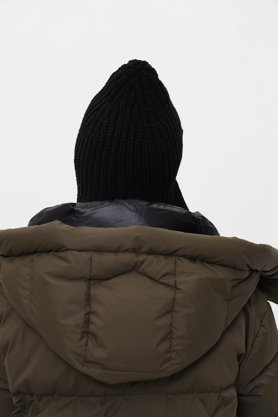 Шапка Marhatter с шарфом чёрная