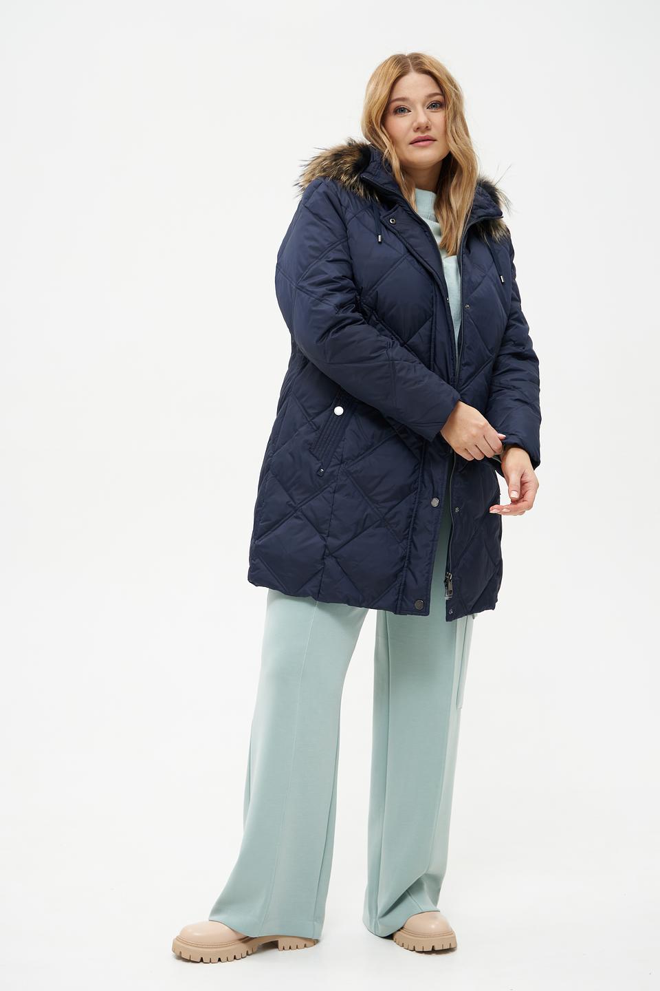 Куртка Lebek стеганая синяя