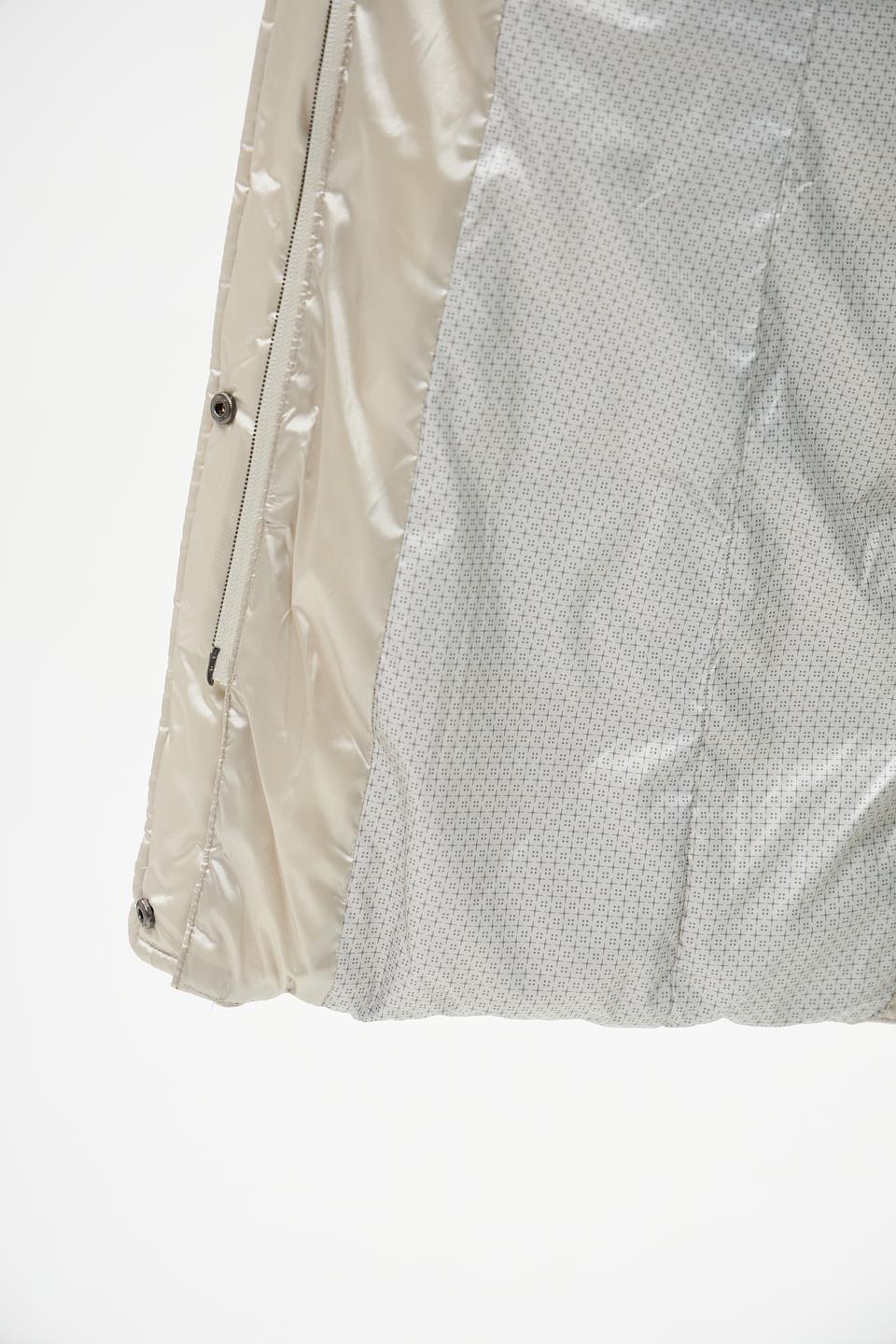 Пальто Lebek стеганое бежевое