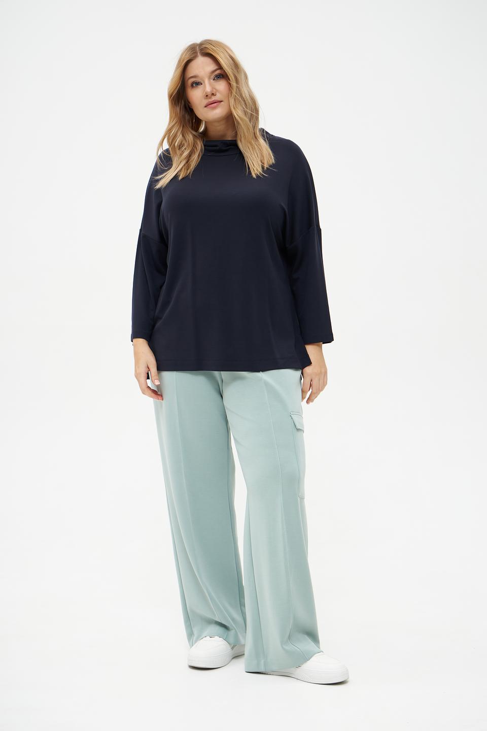 Блуза Margittes с горловиной черная