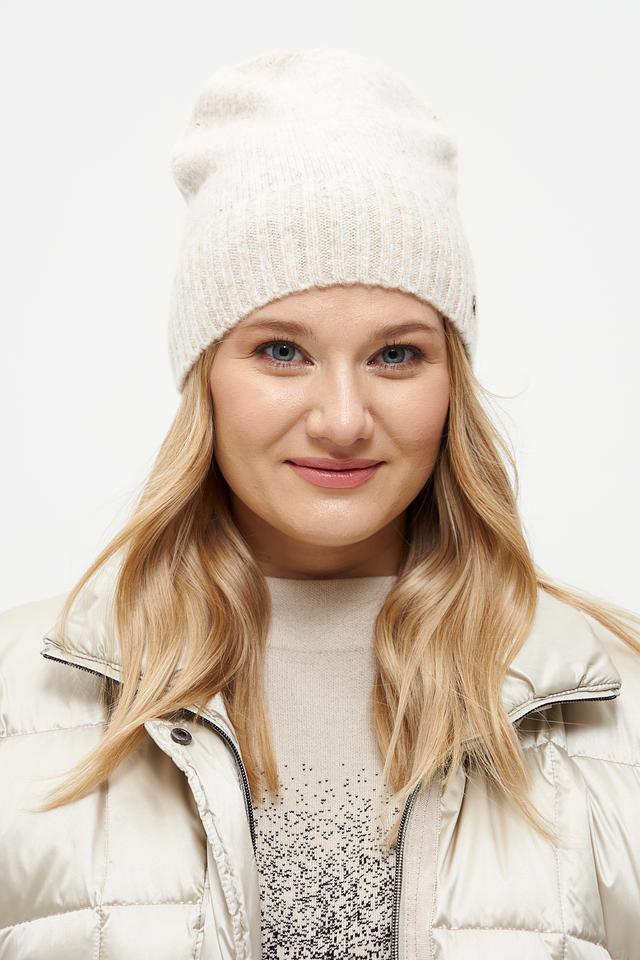 Шапка Fraas вязаная бежевая