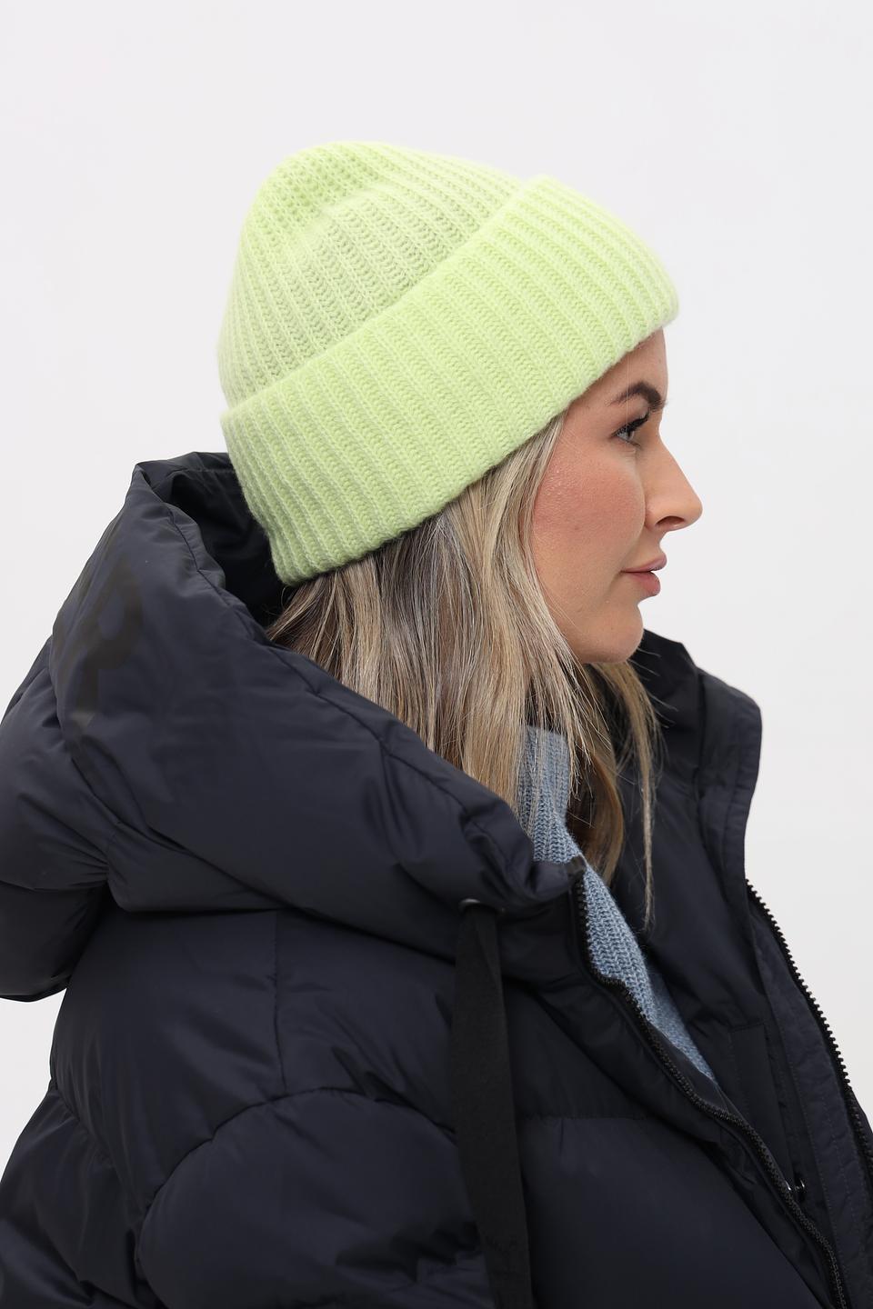 Шапка Fraas кашемир лайм