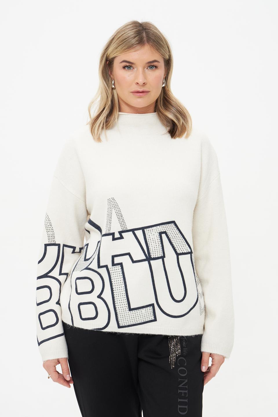 Пуловер Lecomte с принтом