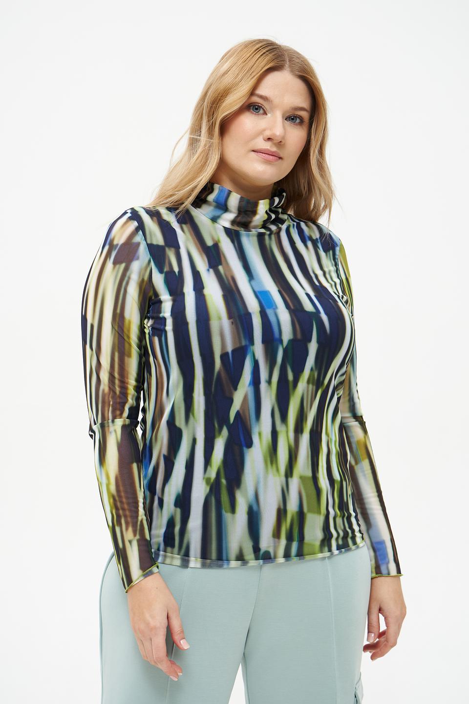 Блуза Bianca с абстрактным принтом