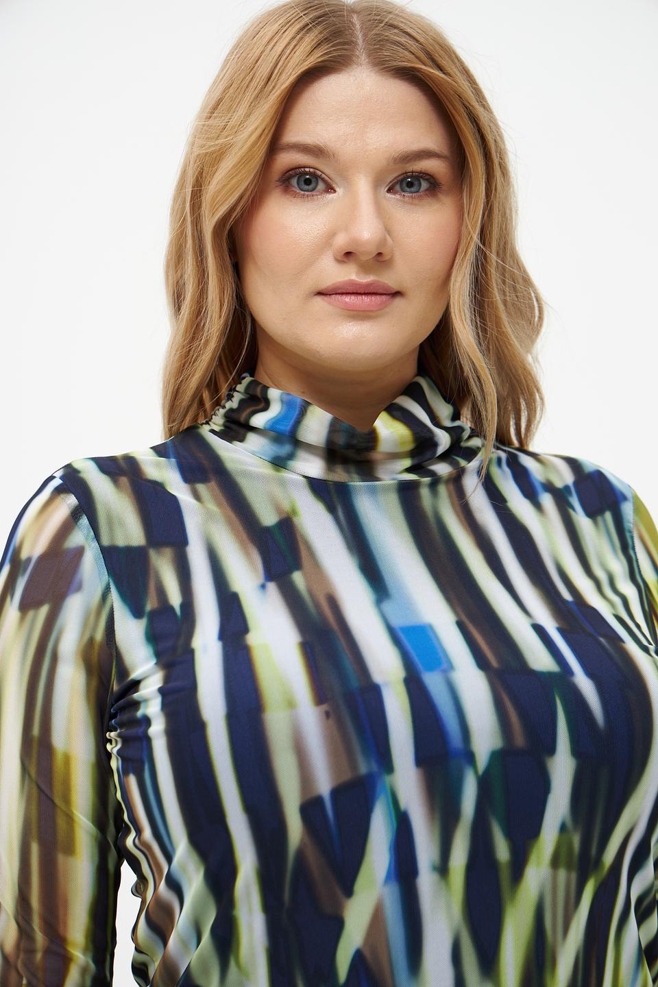 Блуза Bianca с абстрактным принтом