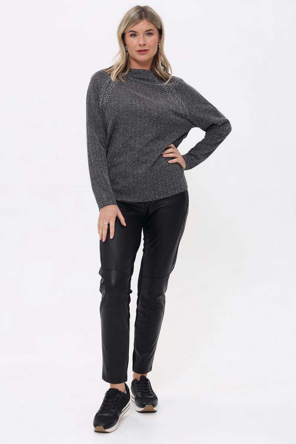 Брюки Monari эко-кожа черные