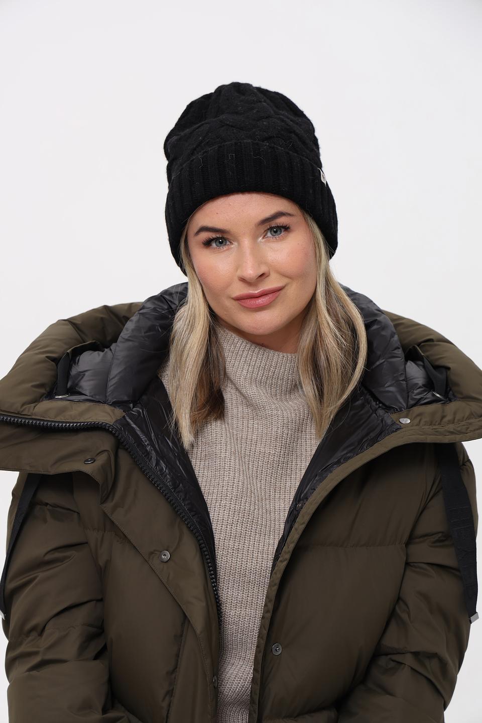 Шапка Roeckl чёрная вязаная