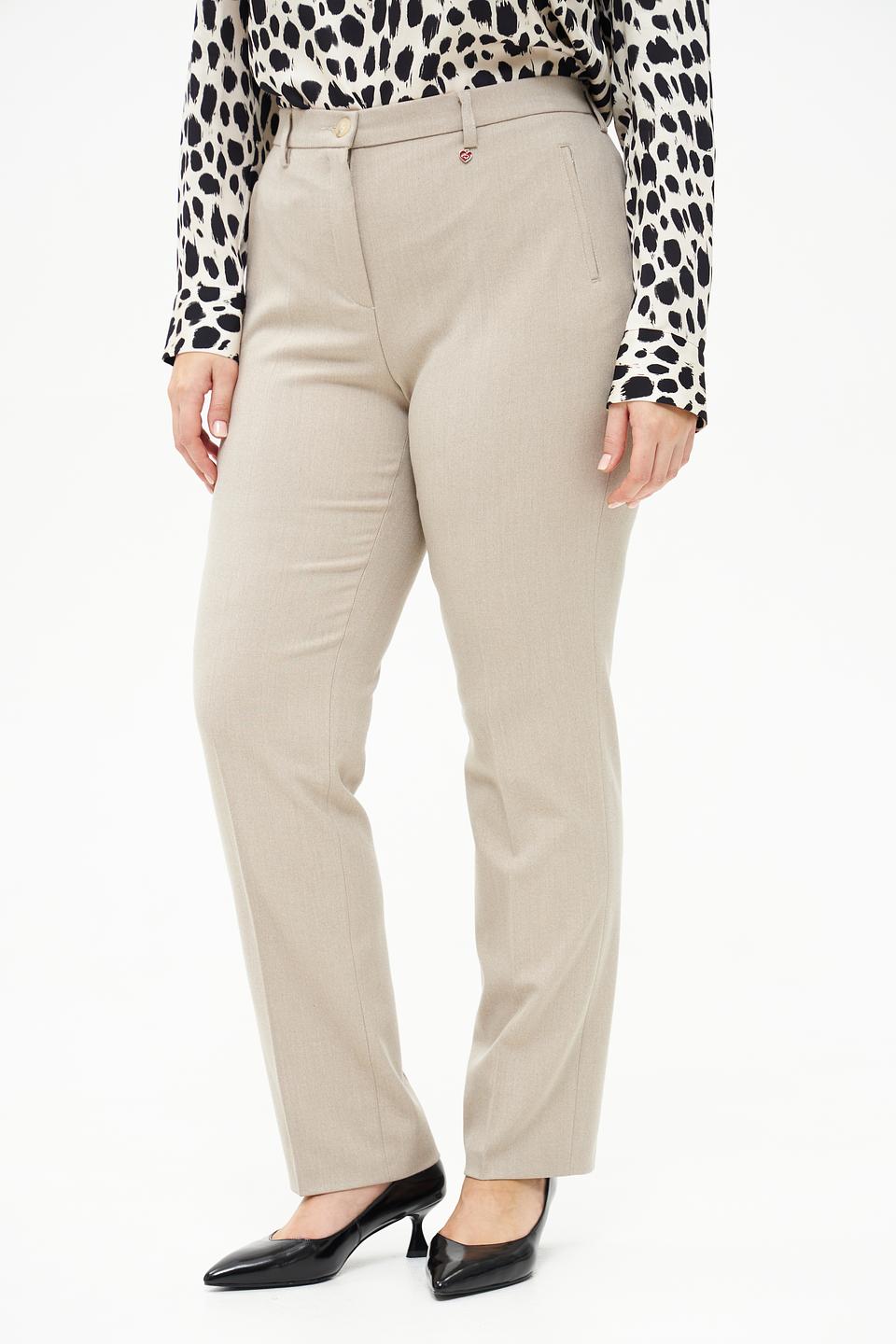 Брюки Relaxed by Toni бежевые