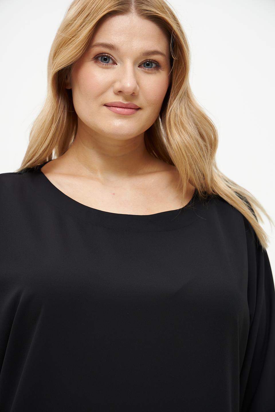 Блуза Margittes с полосками чёрная