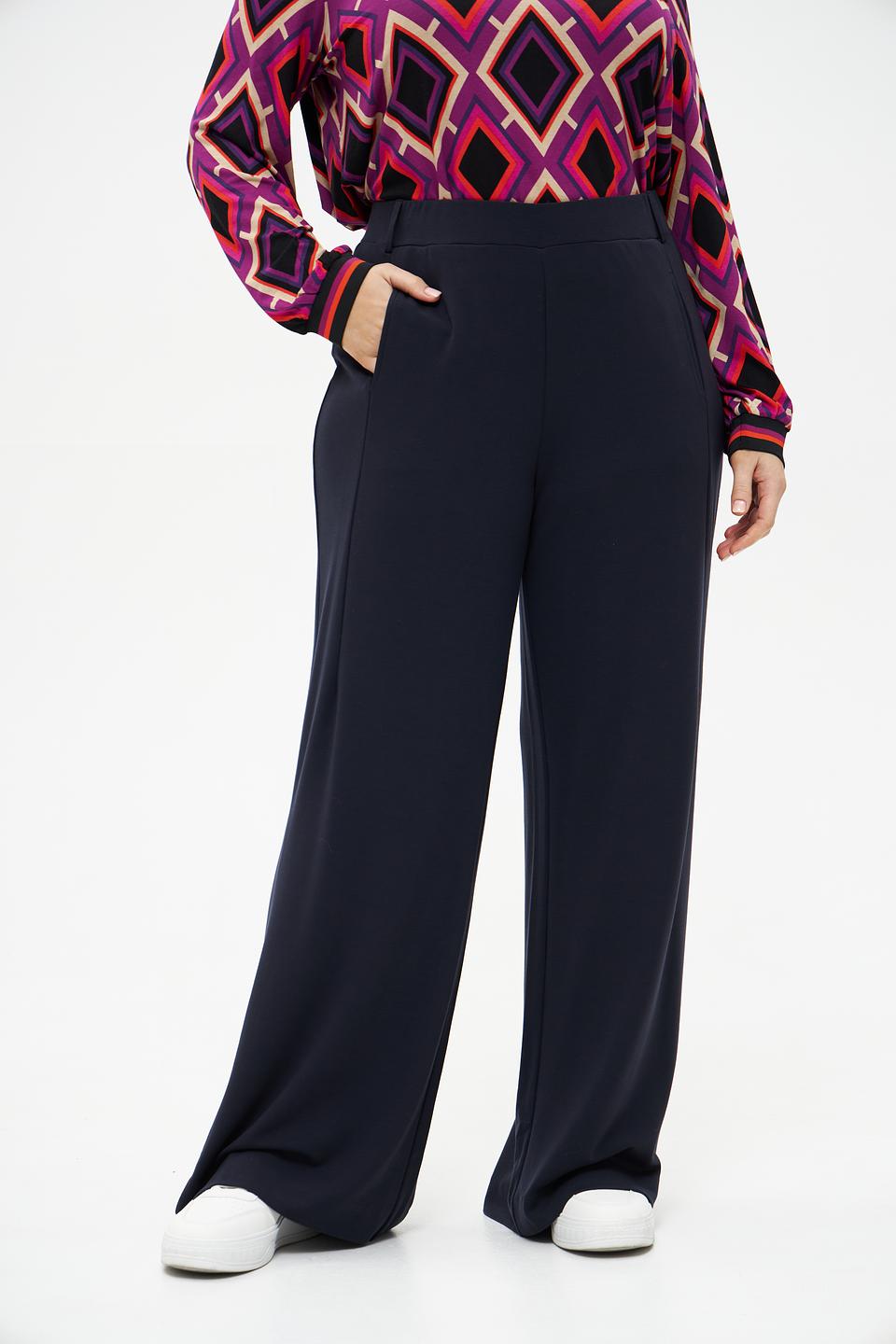 Брюки палаццо Margittes темно-синие