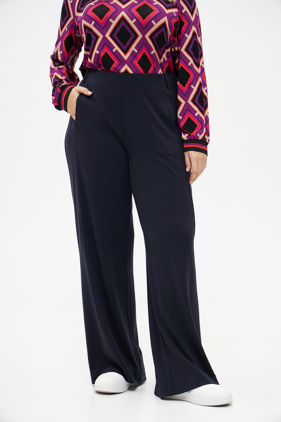 Брюки палаццо Margittes темно-синие