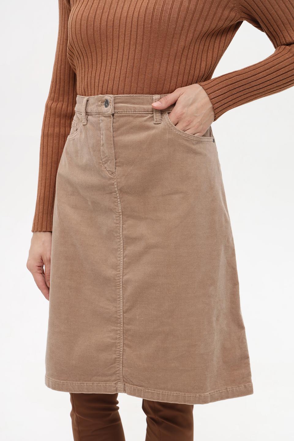 Юбка Gerry Weber вельветовая бежевая