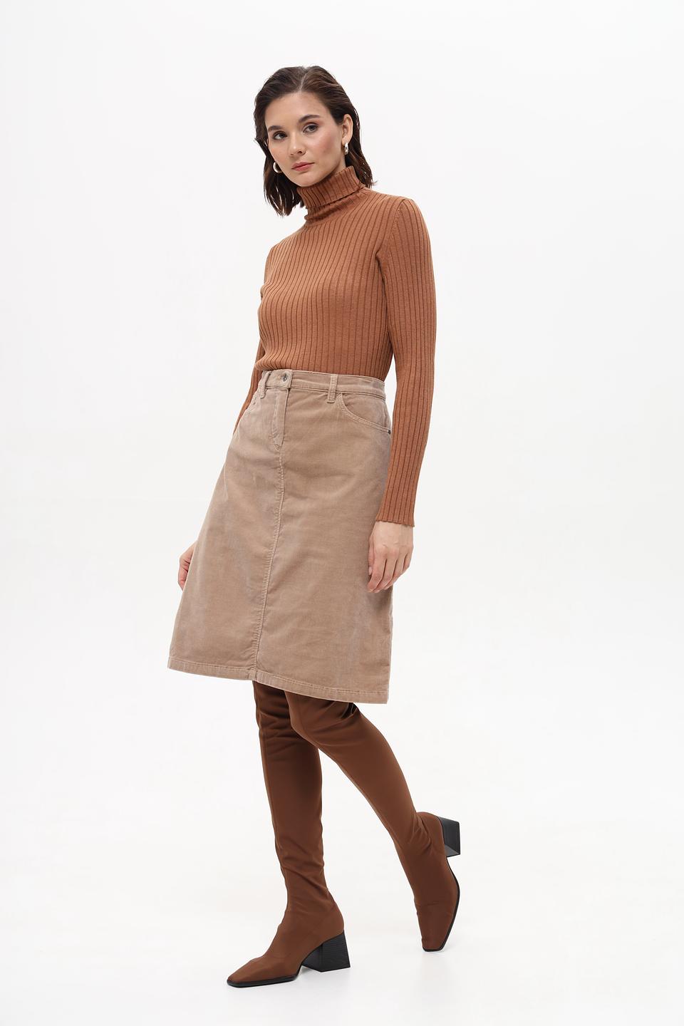 Юбка Gerry Weber вельветовая бежевая