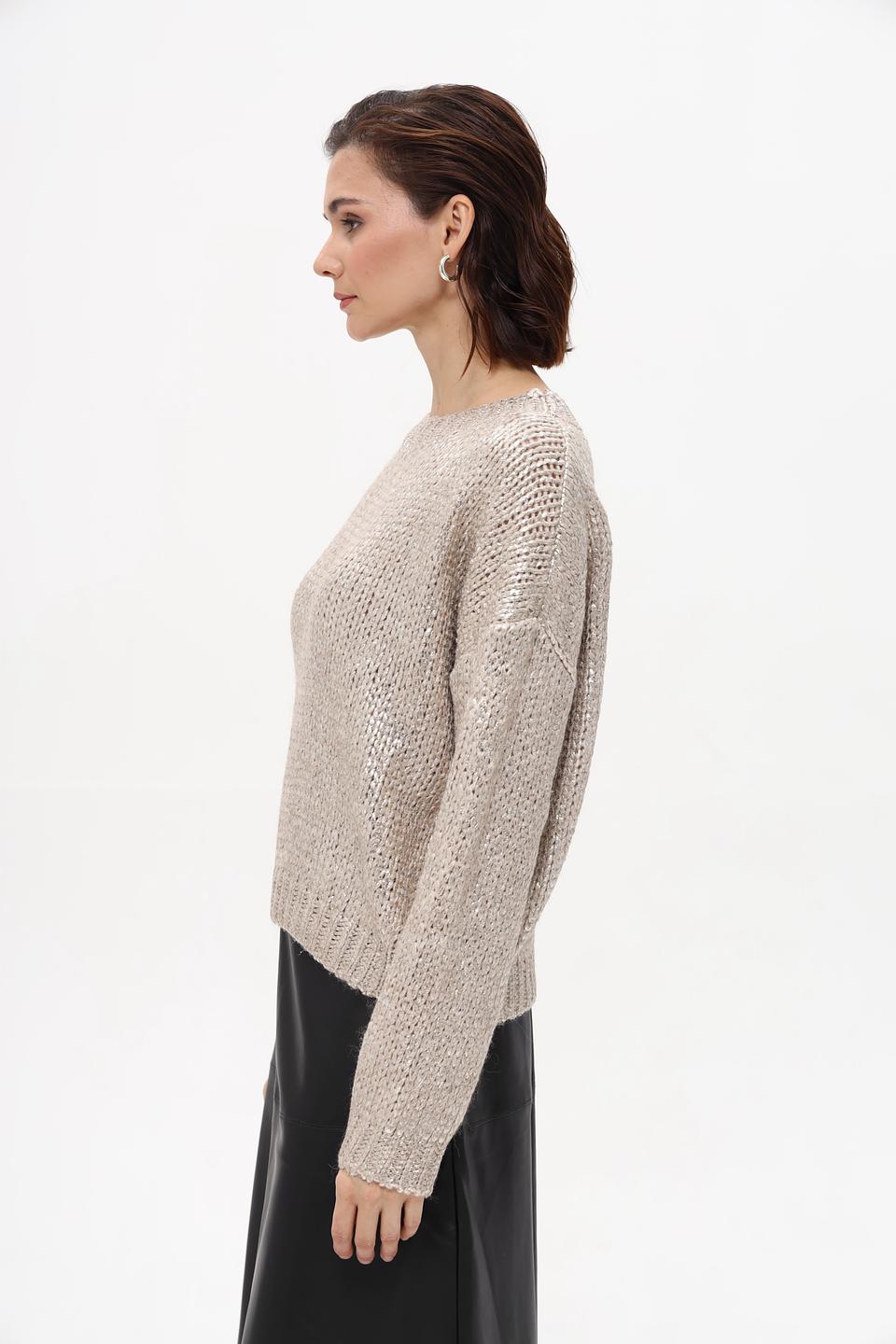 Пуловер Rich and Royal золотистый