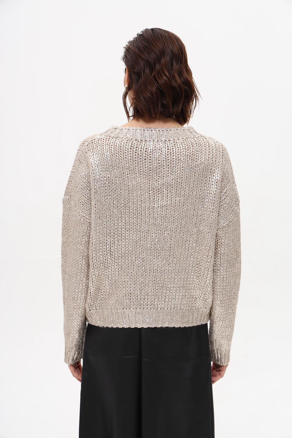 Пуловер Rich and Royal золотистый