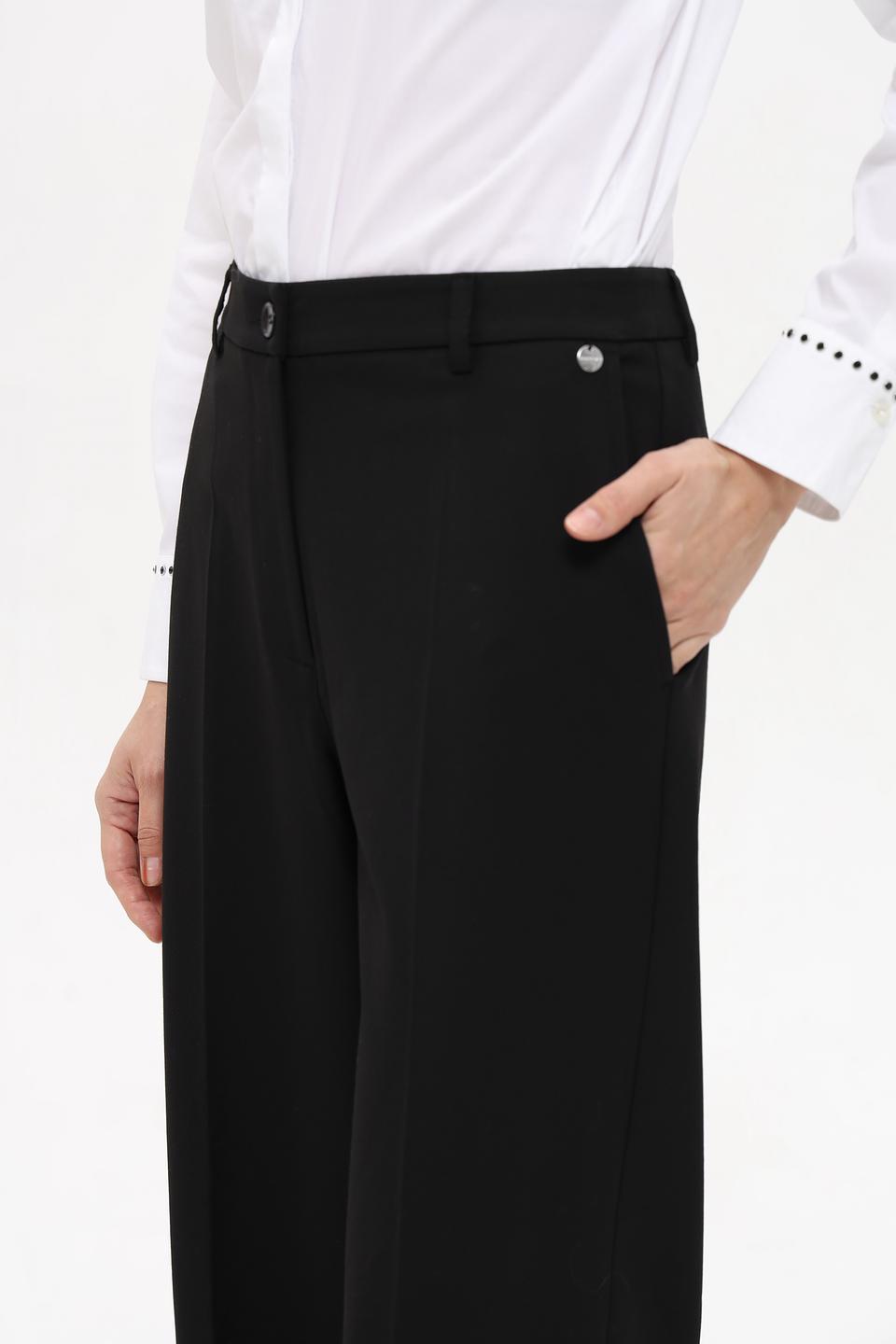 Брюки палаццо Rich and Royal чёрные