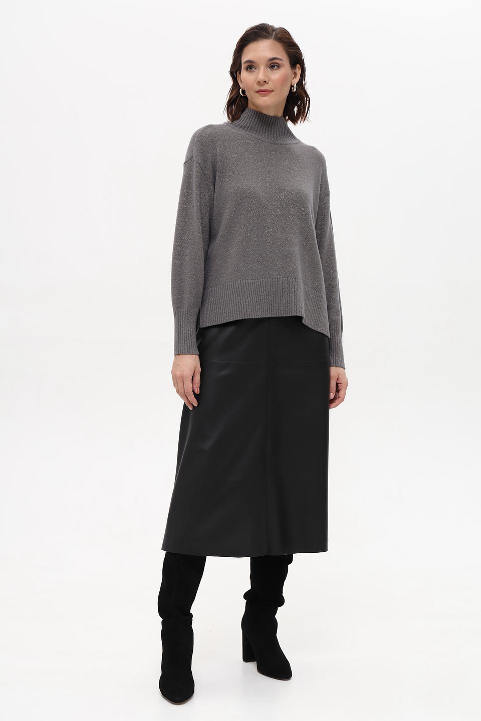 Пуловер Betty Barclay серый с горлом