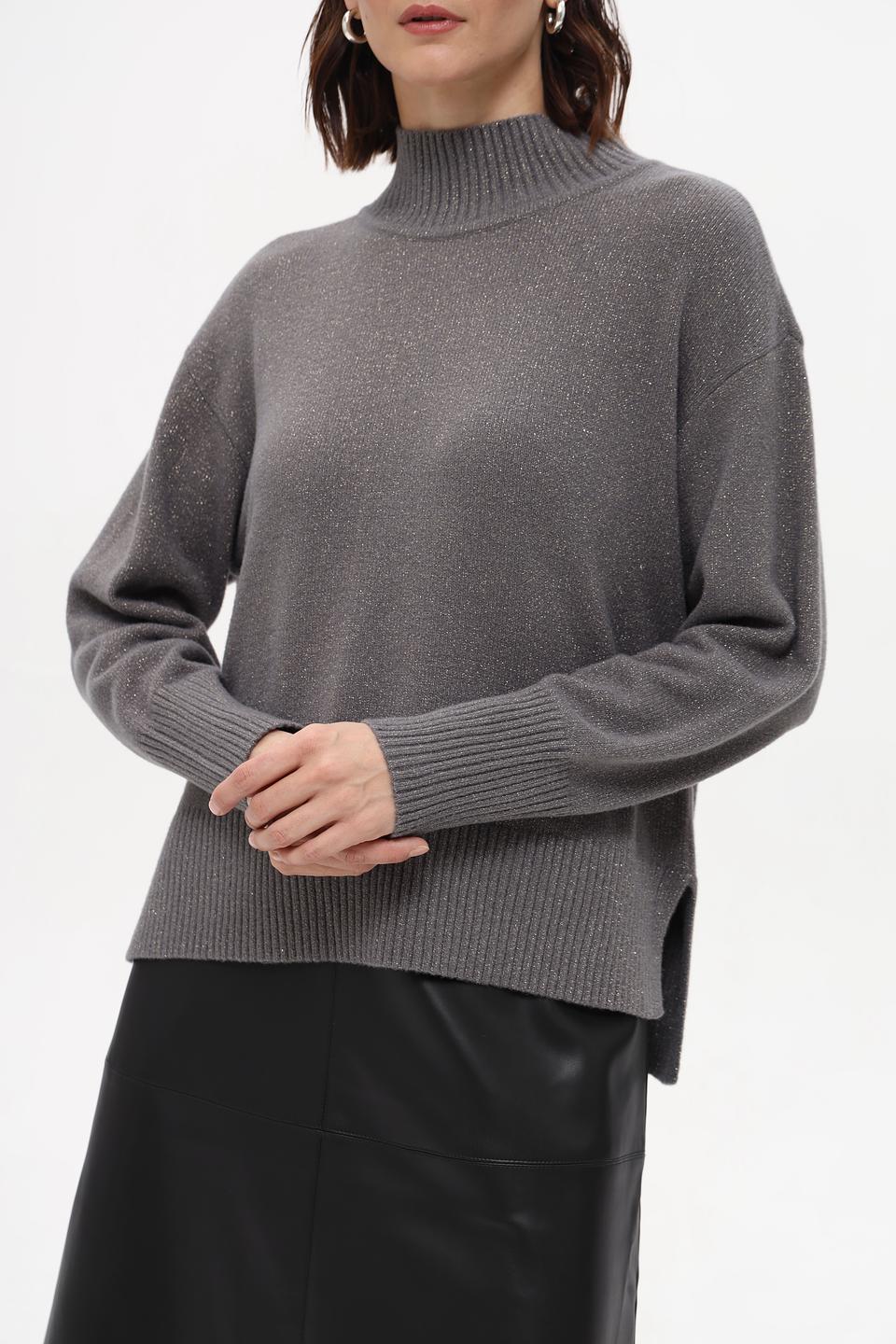 Пуловер Betty Barclay серый с горлом