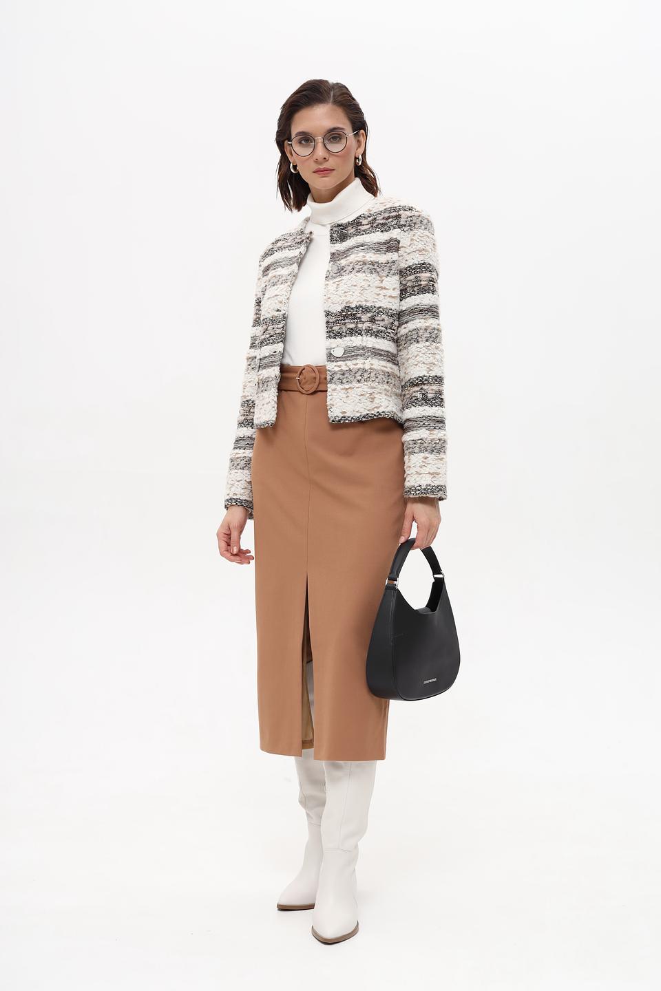 Юбка Betty Barclay с поясом бежевая