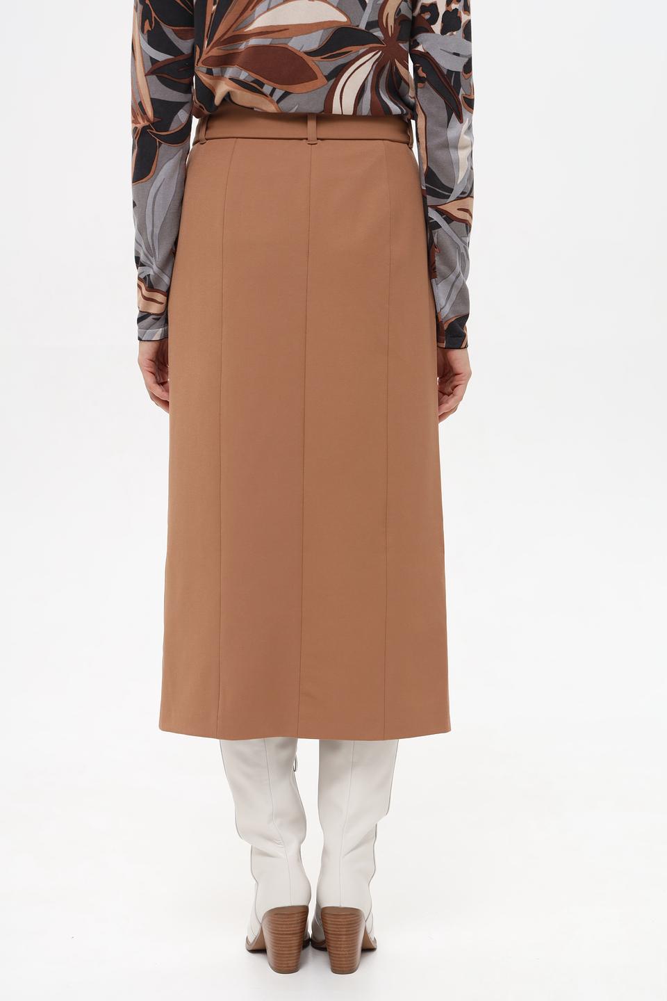 Юбка Betty Barclay с поясом бежевая