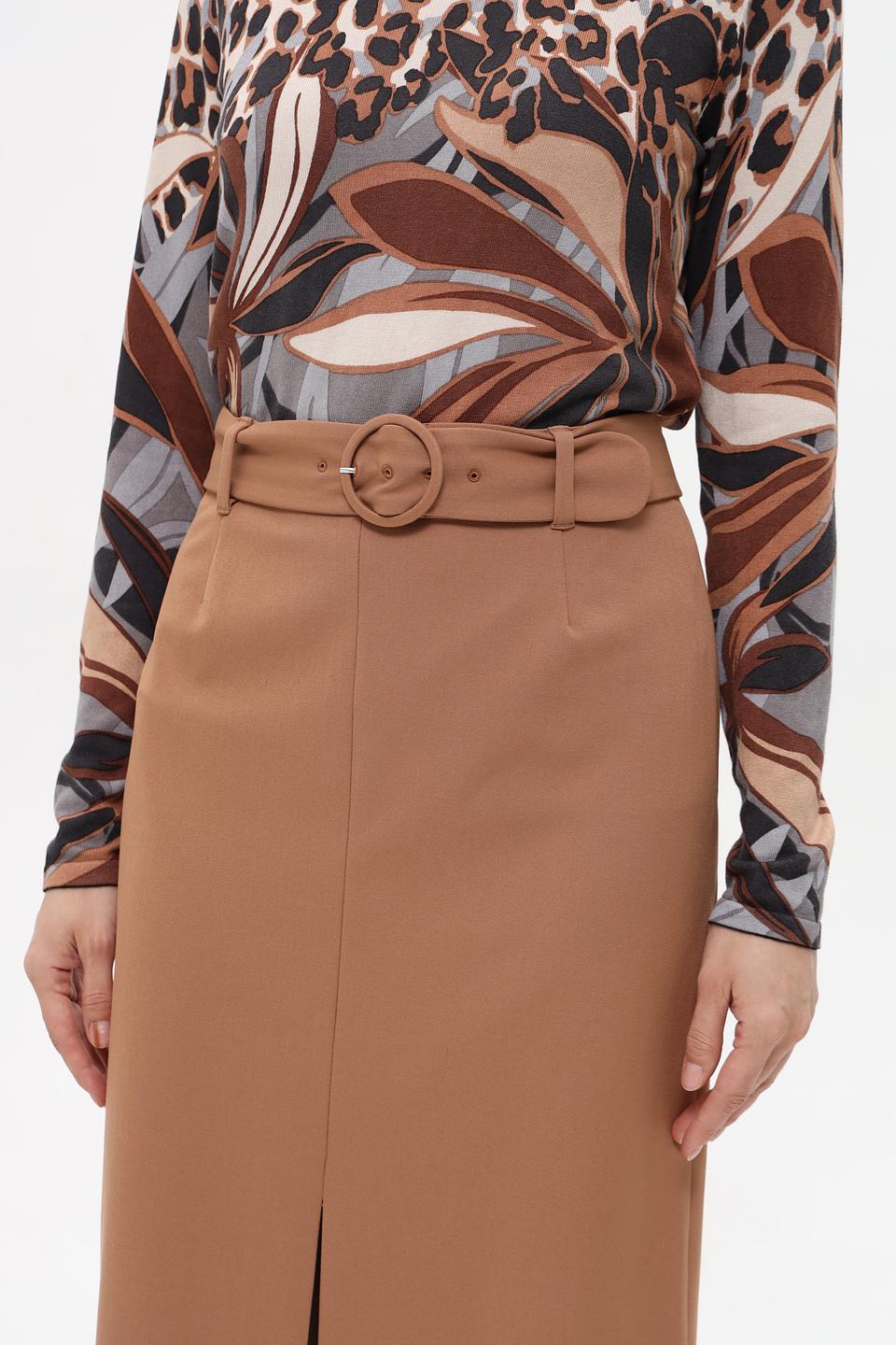 Юбка Betty Barclay с поясом бежевая