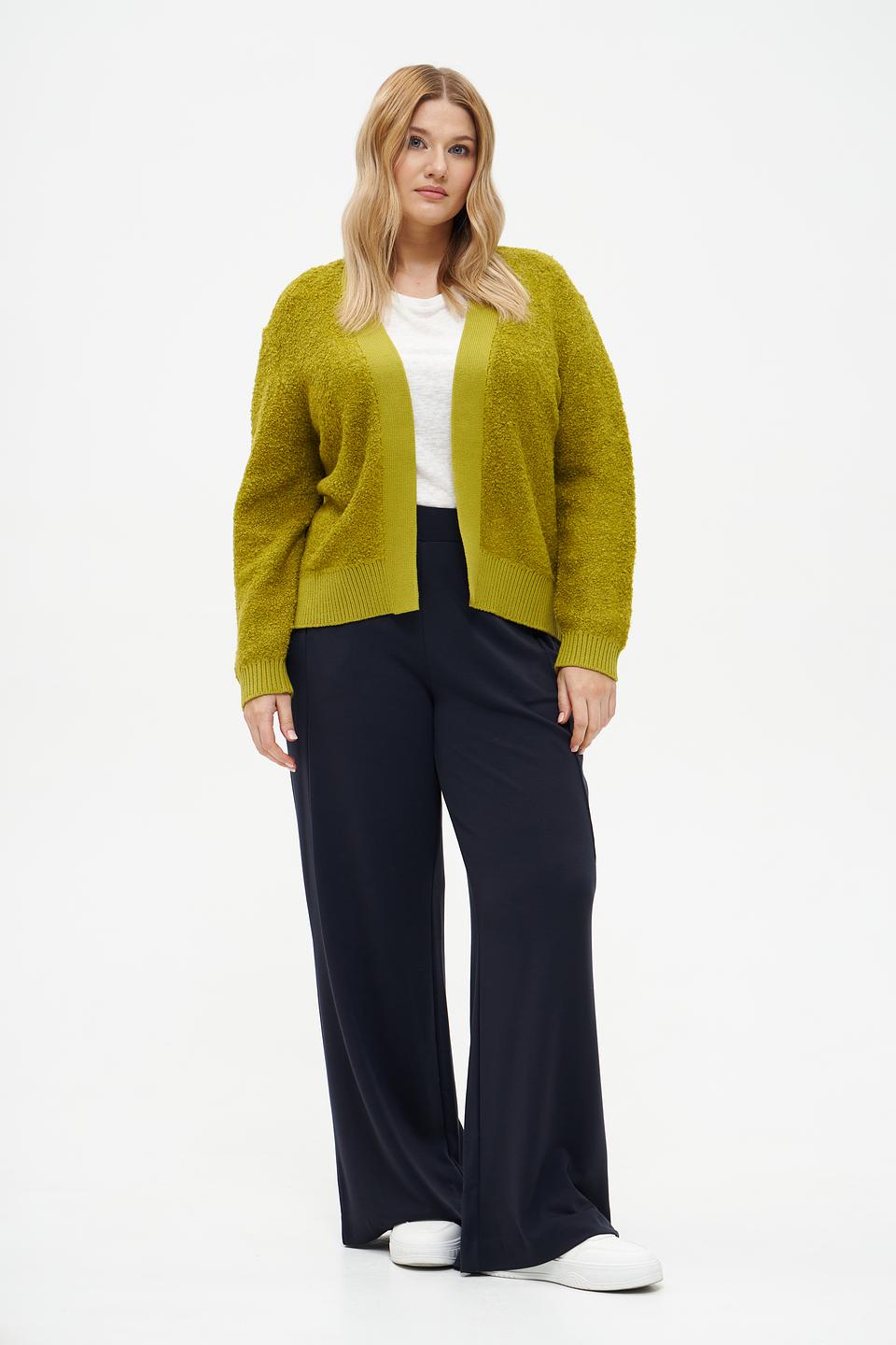 Жакет Bianca вязаный оливковый