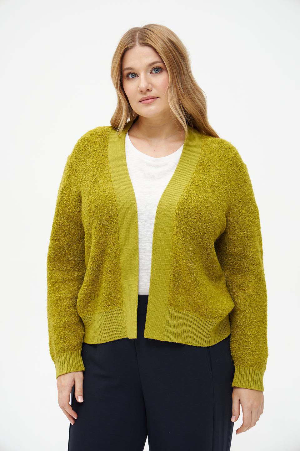 Жакет Bianca вязаный оливковый