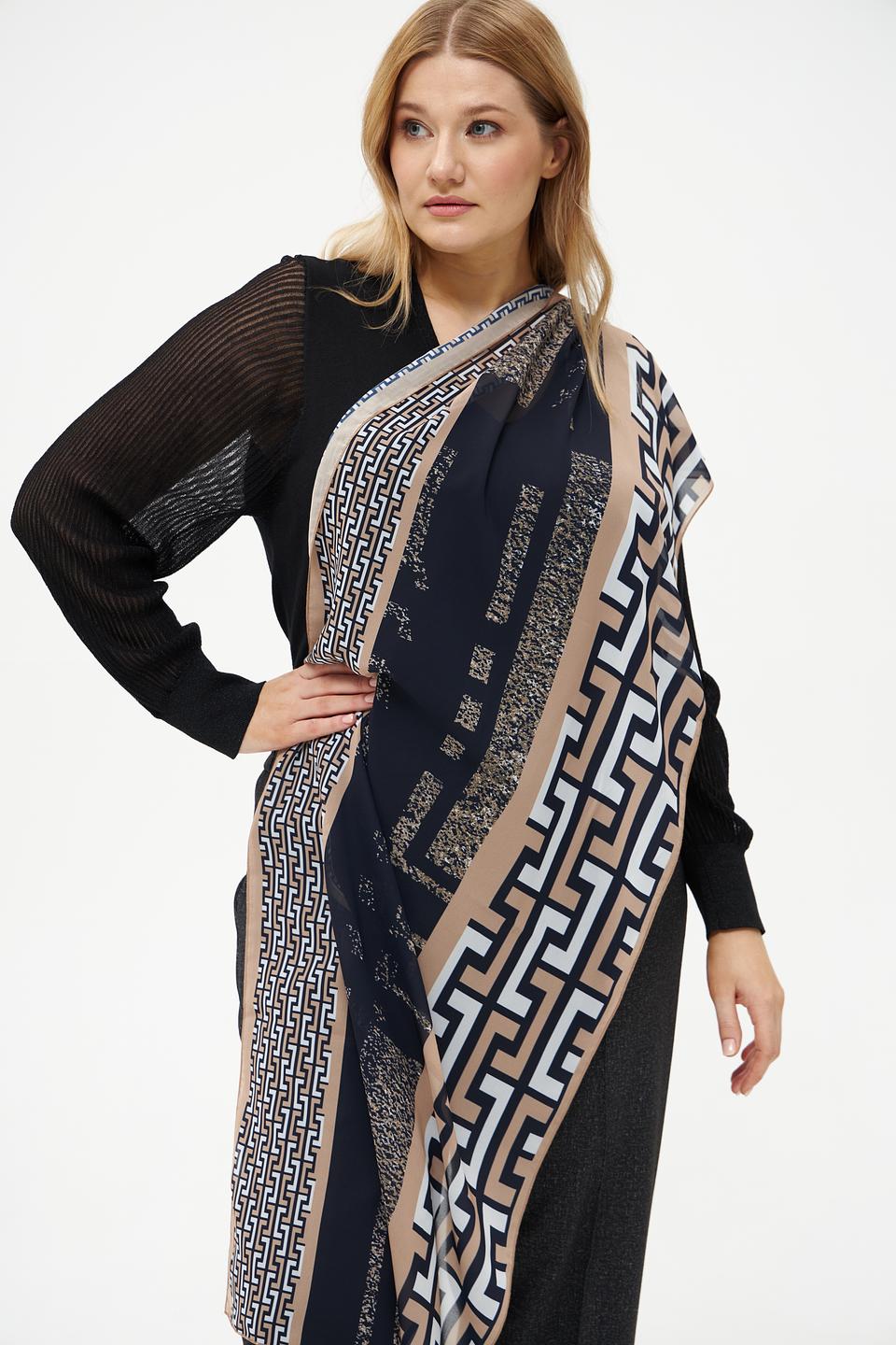 Шарф Frank Walder с геометрическим принтом