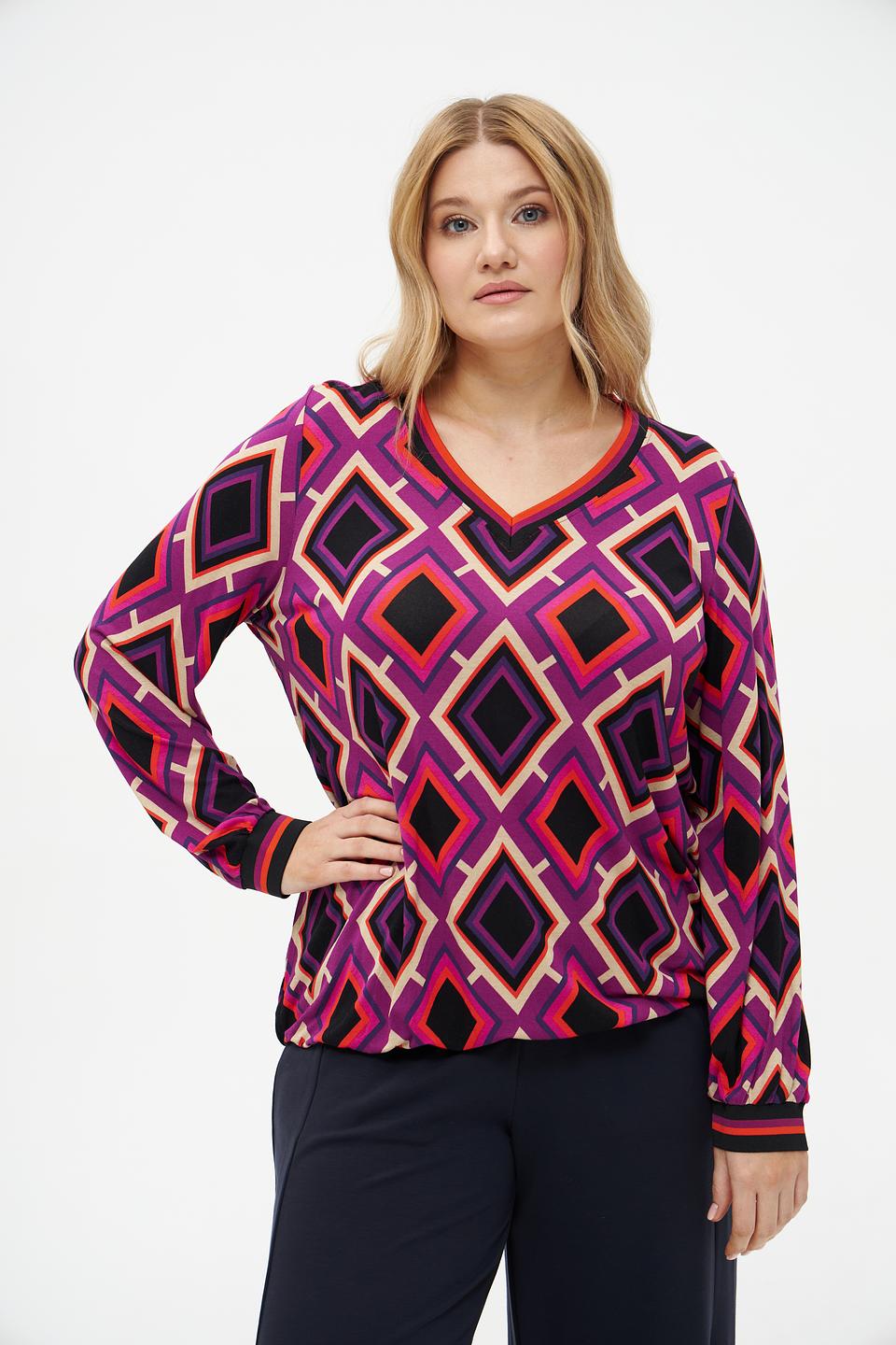 Блуза Via Appia с геометрическим принтом