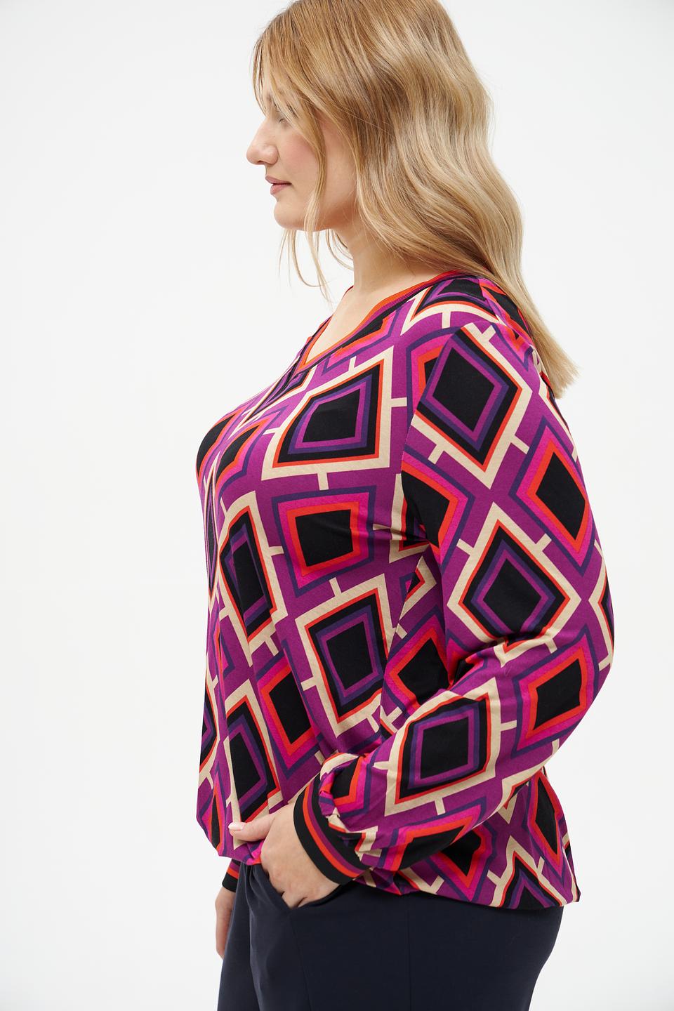Блуза Via Appia с геометрическим принтом