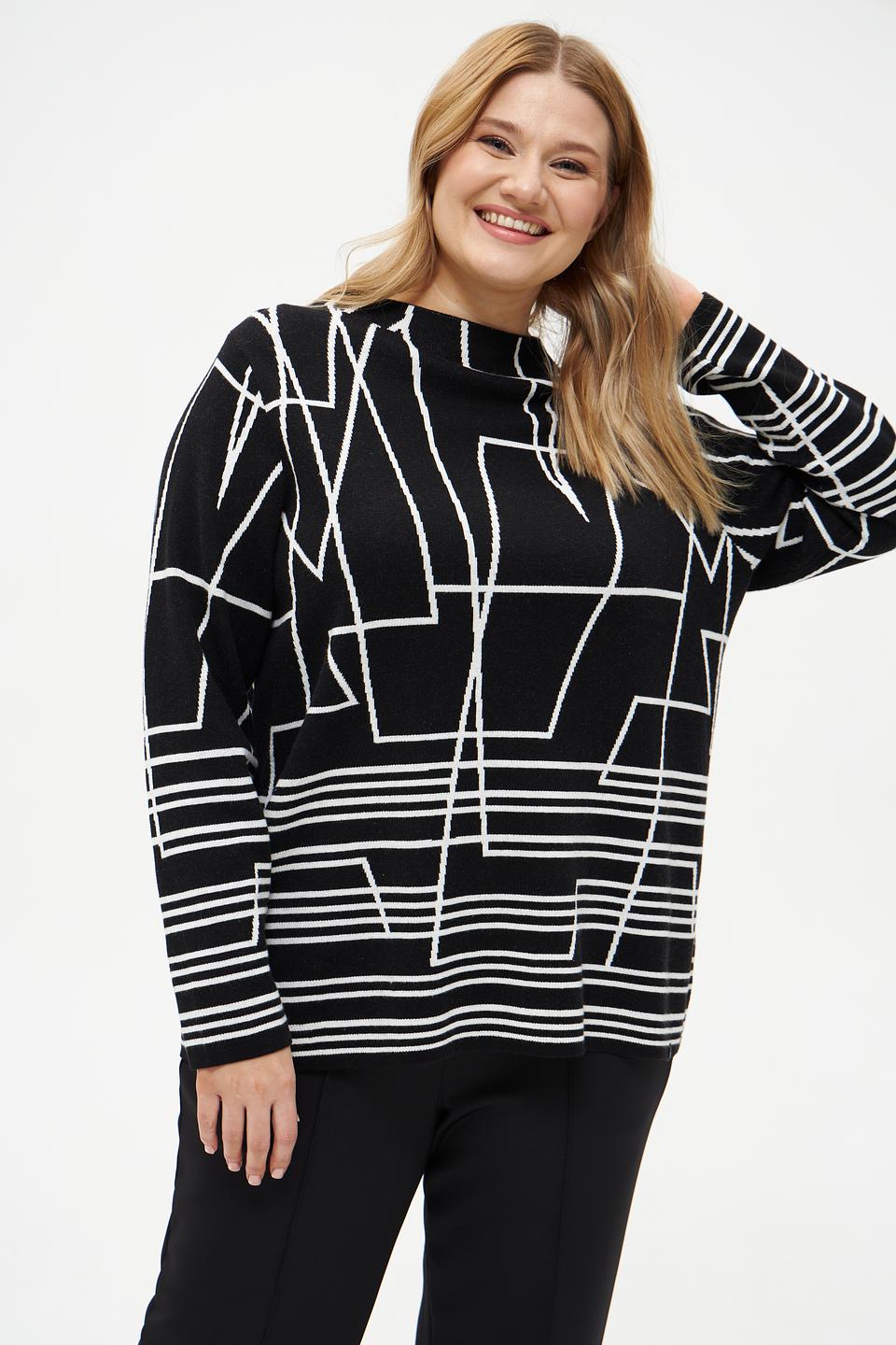 Пуловер Frapp с геометрическим рисунком