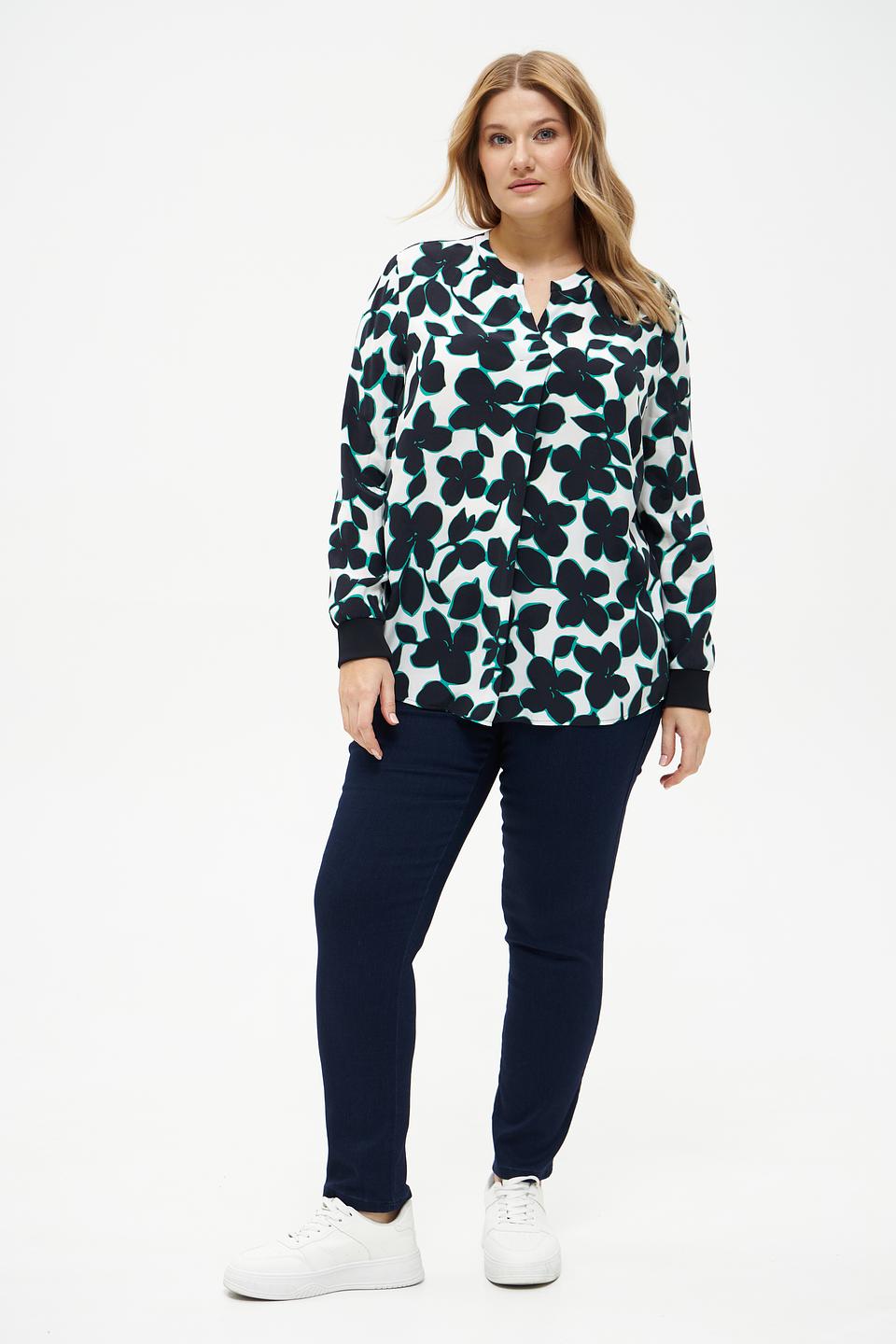 Блуза Frank Walder с цветочным принтом