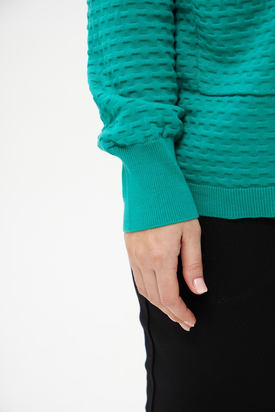 Жакет Frank Walder зелёный с текстурой