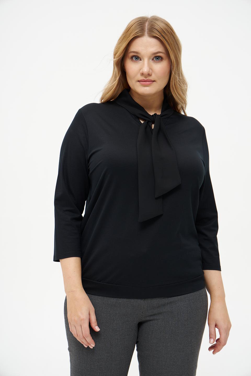 Блуза Frank Walder с бантом черная