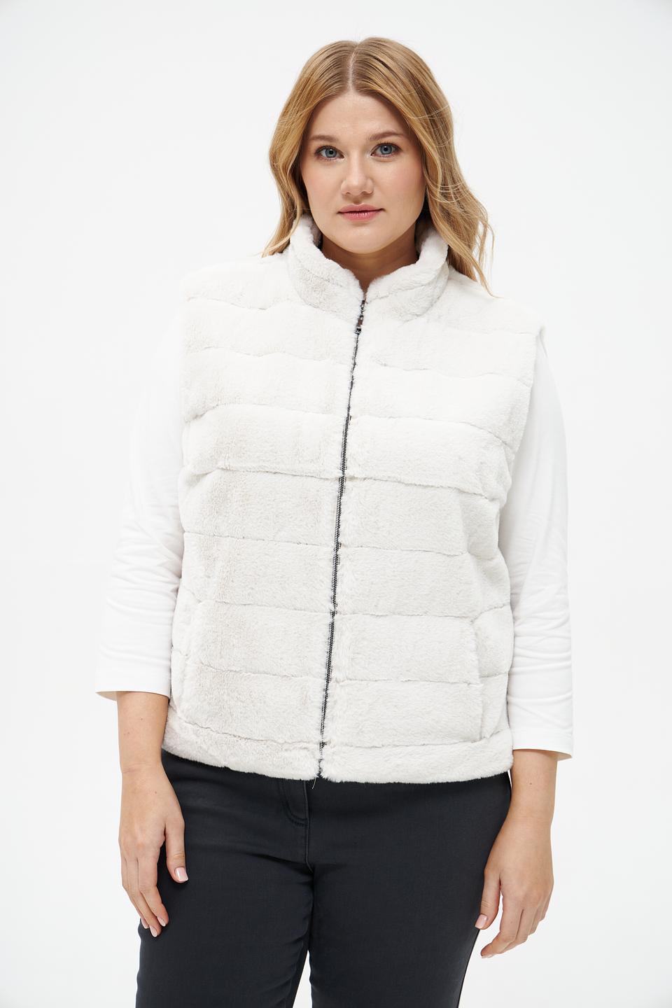 Жилет Frank Walder из искусственного меха бежевый