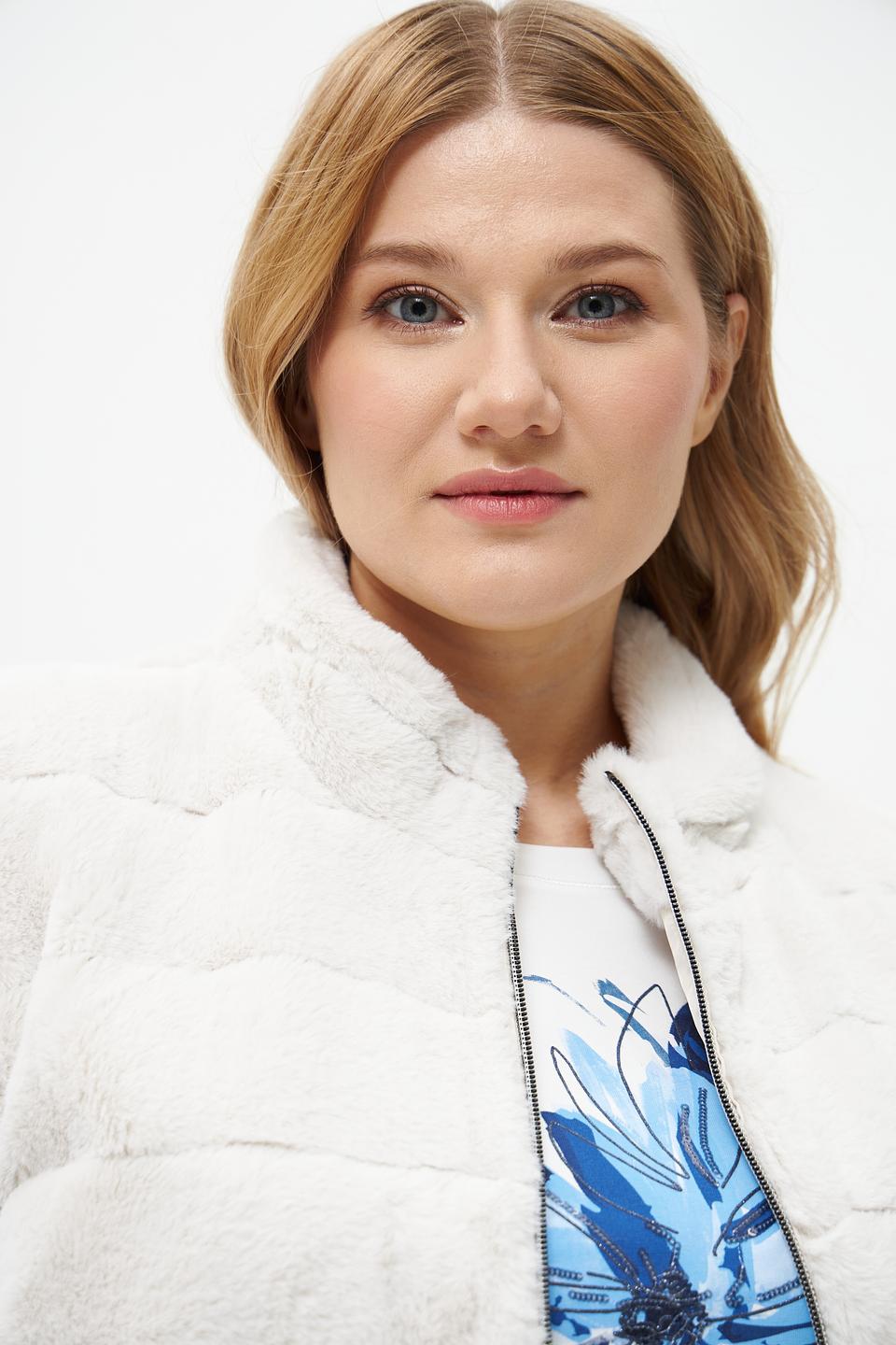 Жилет Frank Walder из искусственного меха бежевый