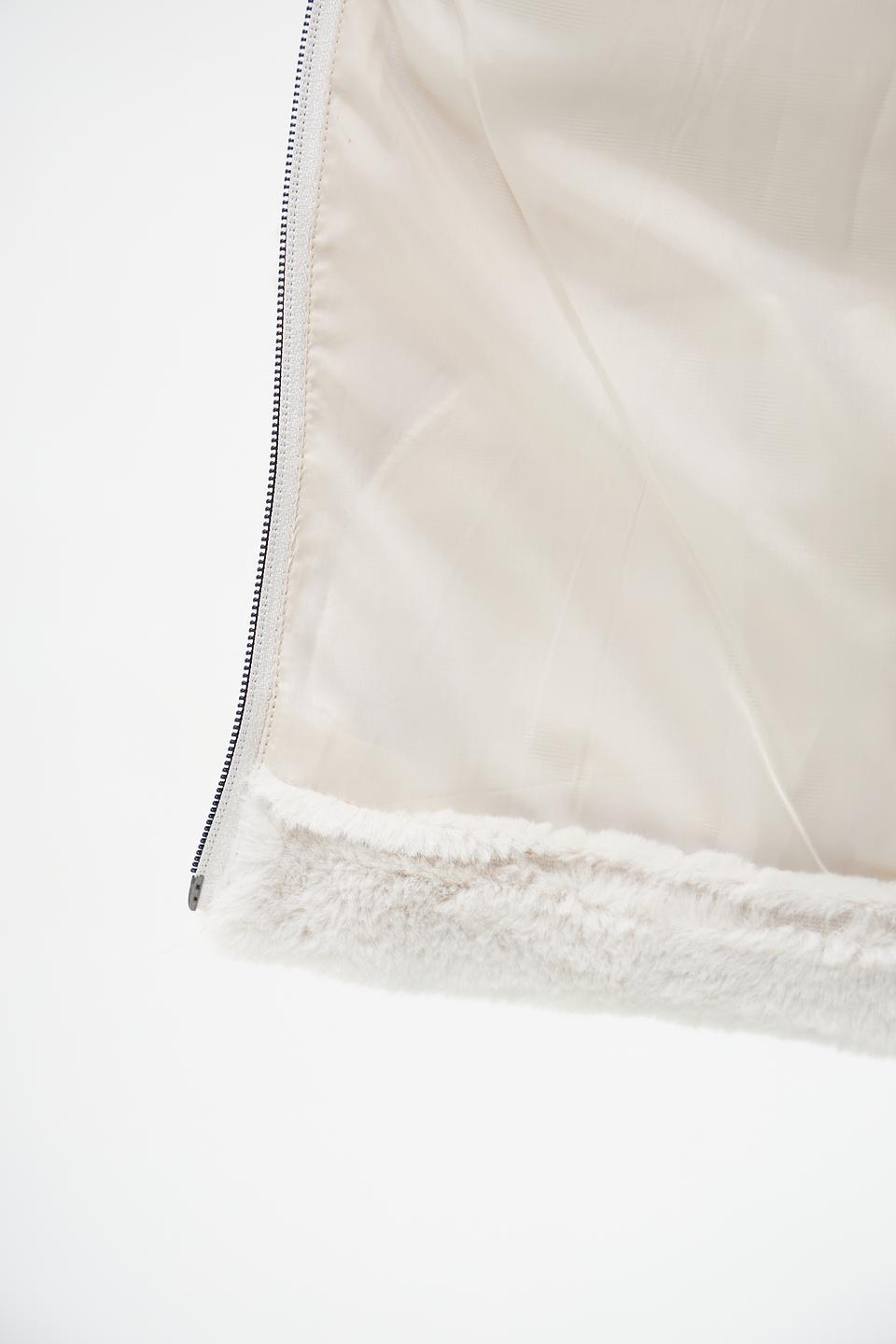 Жилет Frank Walder из искусственного меха бежевый