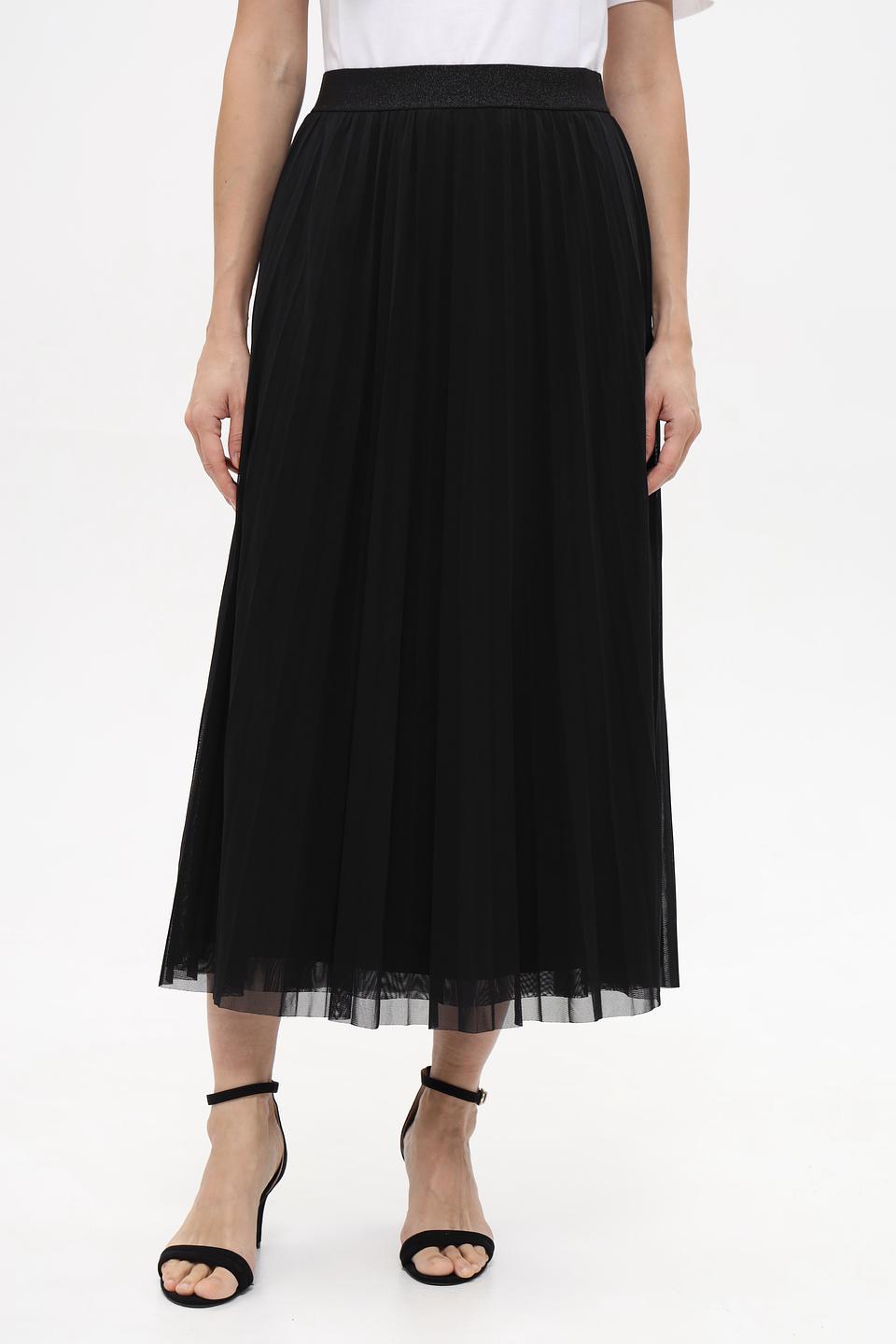 Юбка Oui плиссированная чёрная