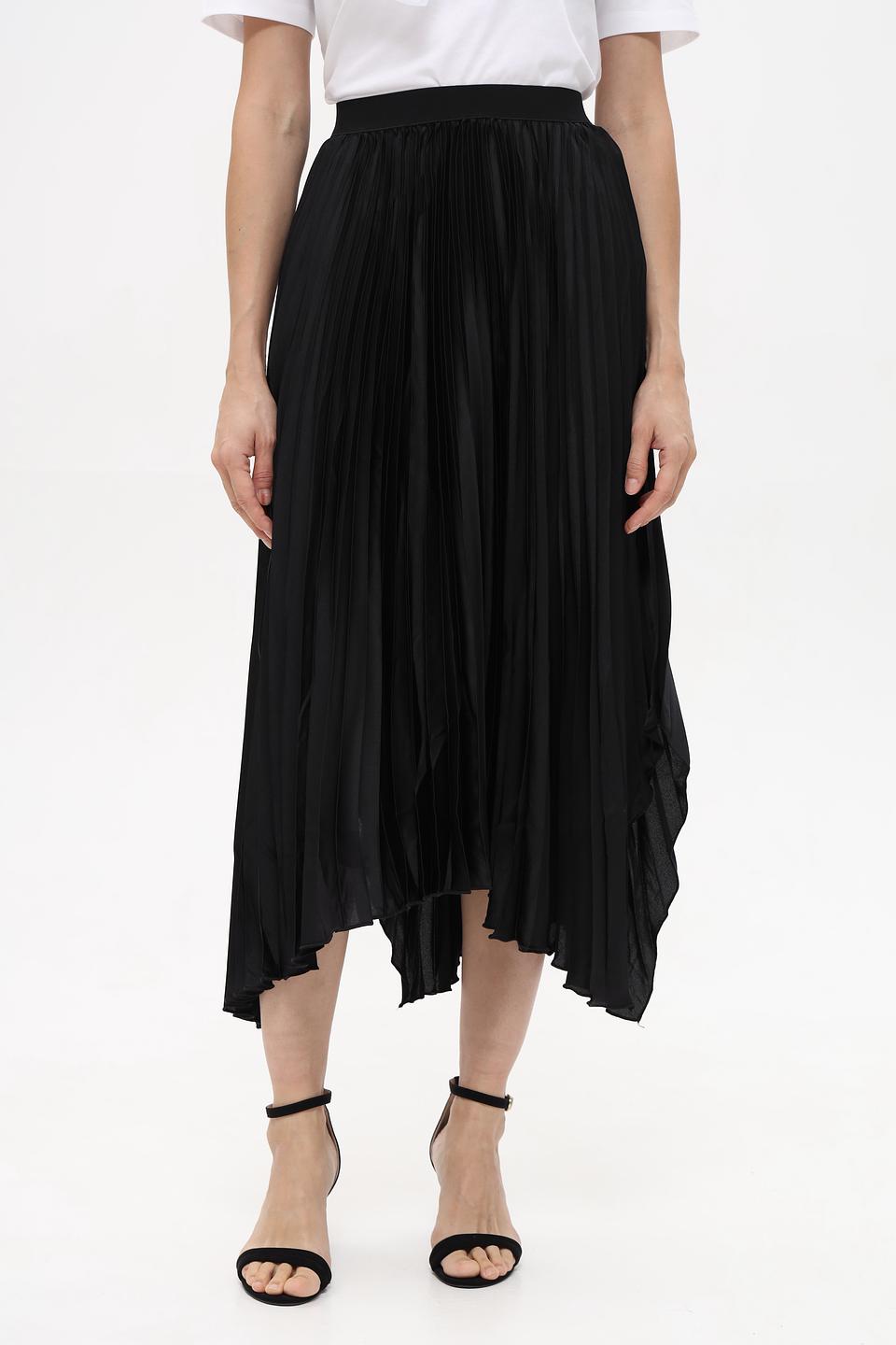 Юбка плиссе Oui чёрная