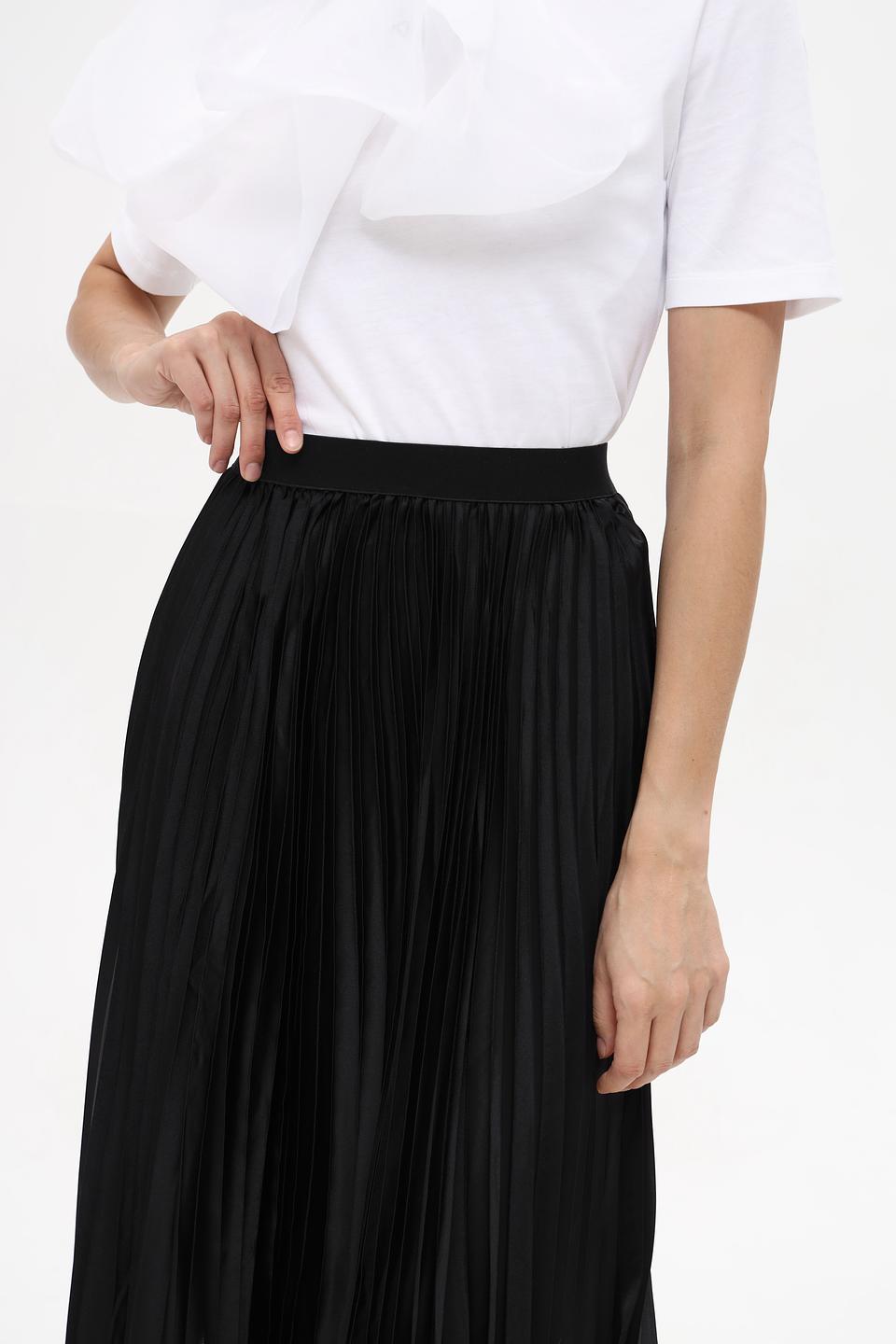 Юбка плиссе Oui чёрная