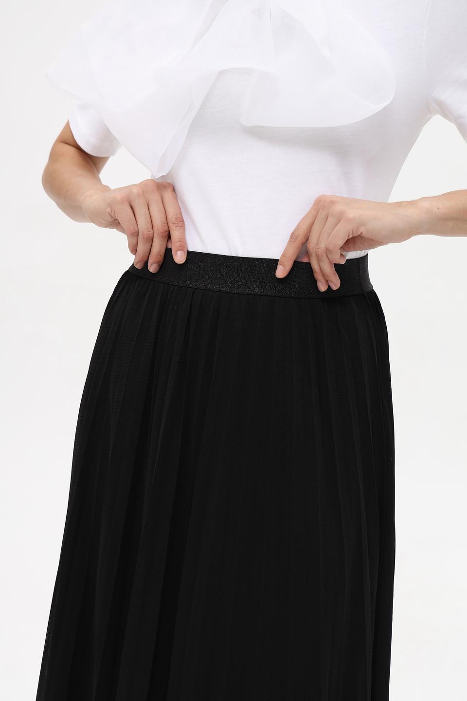 Юбка Oui плиссированная чёрная