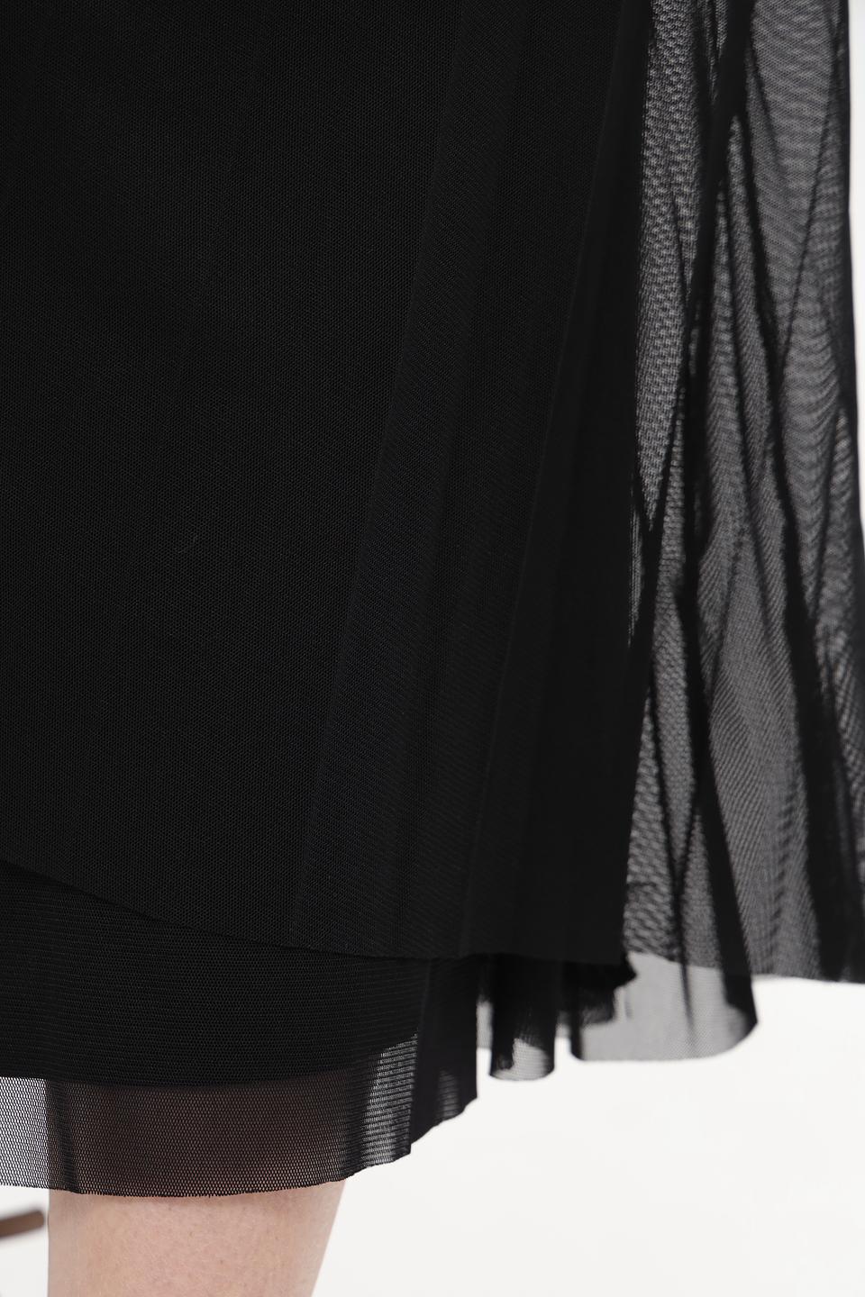 Юбка Oui плиссированная чёрная