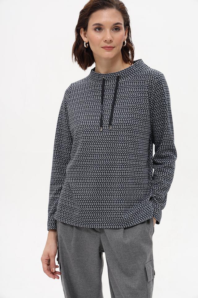 Пуловер Rabe collection с принтом чёрный