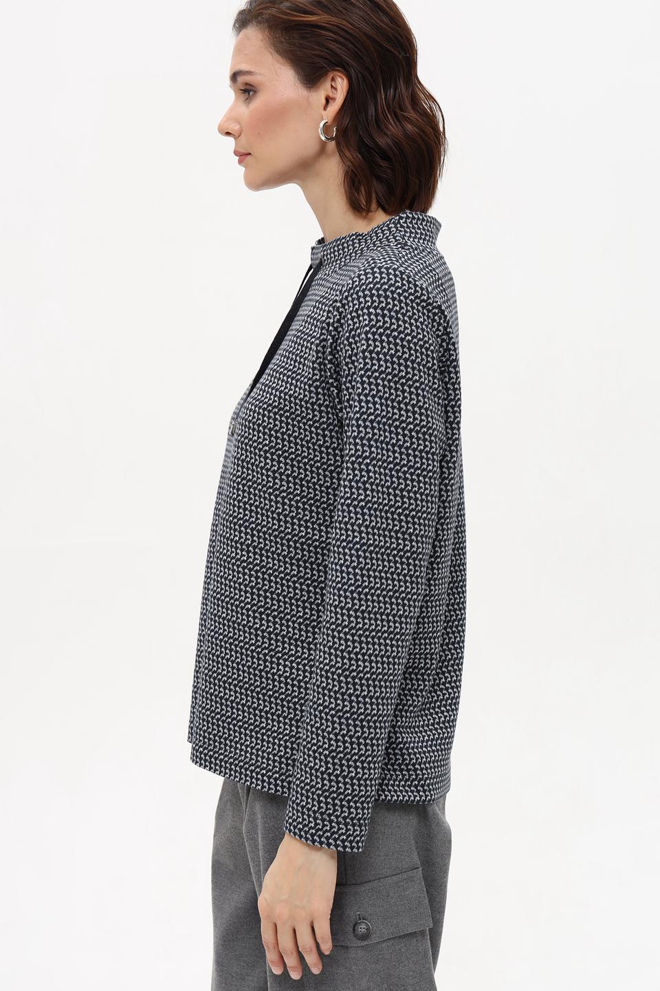 Пуловер Rabe collection с принтом чёрный