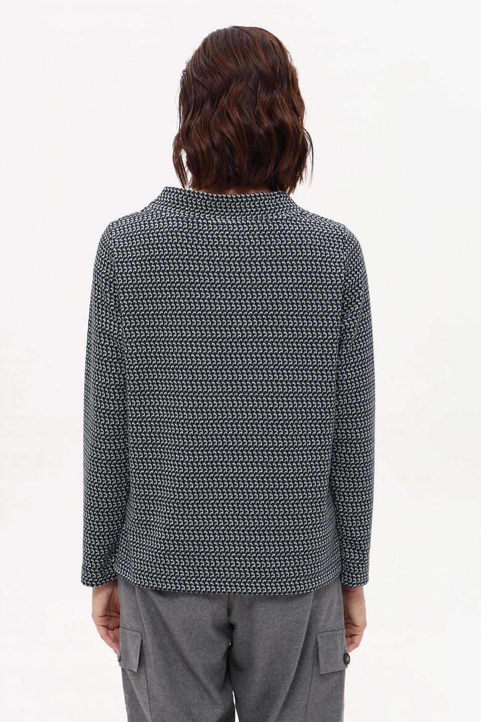 Пуловер Rabe collection с принтом чёрный