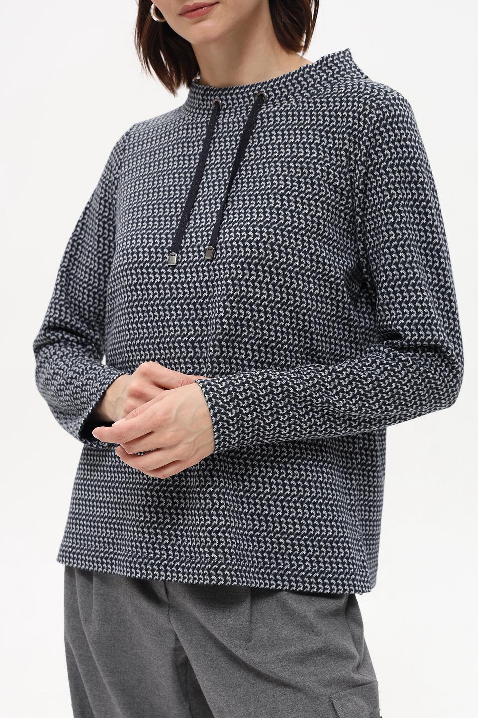 Пуловер Rabe collection с принтом чёрный