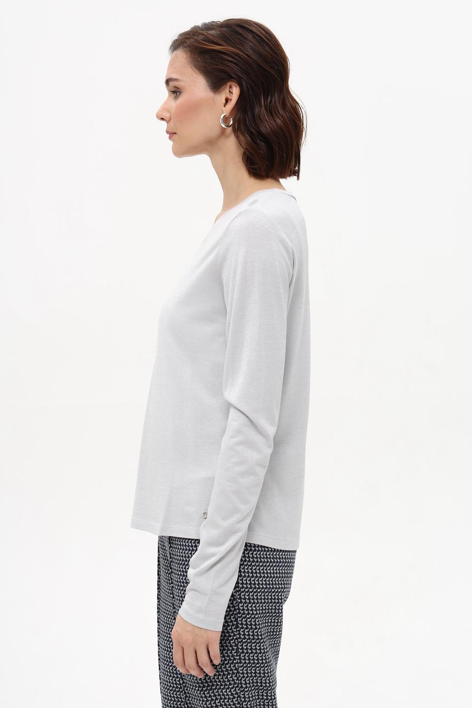 Футболка Monari серая с длинным рукавом