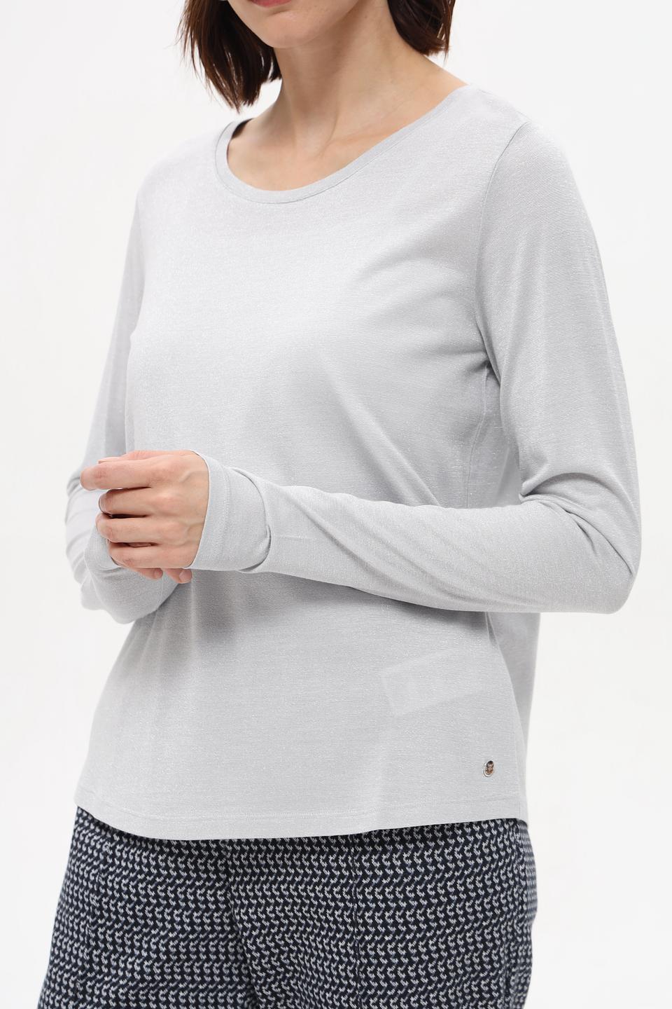 Футболка Monari серая с длинным рукавом