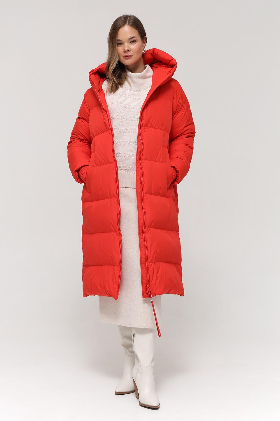 Пальто Marc O Polo красное стеганое