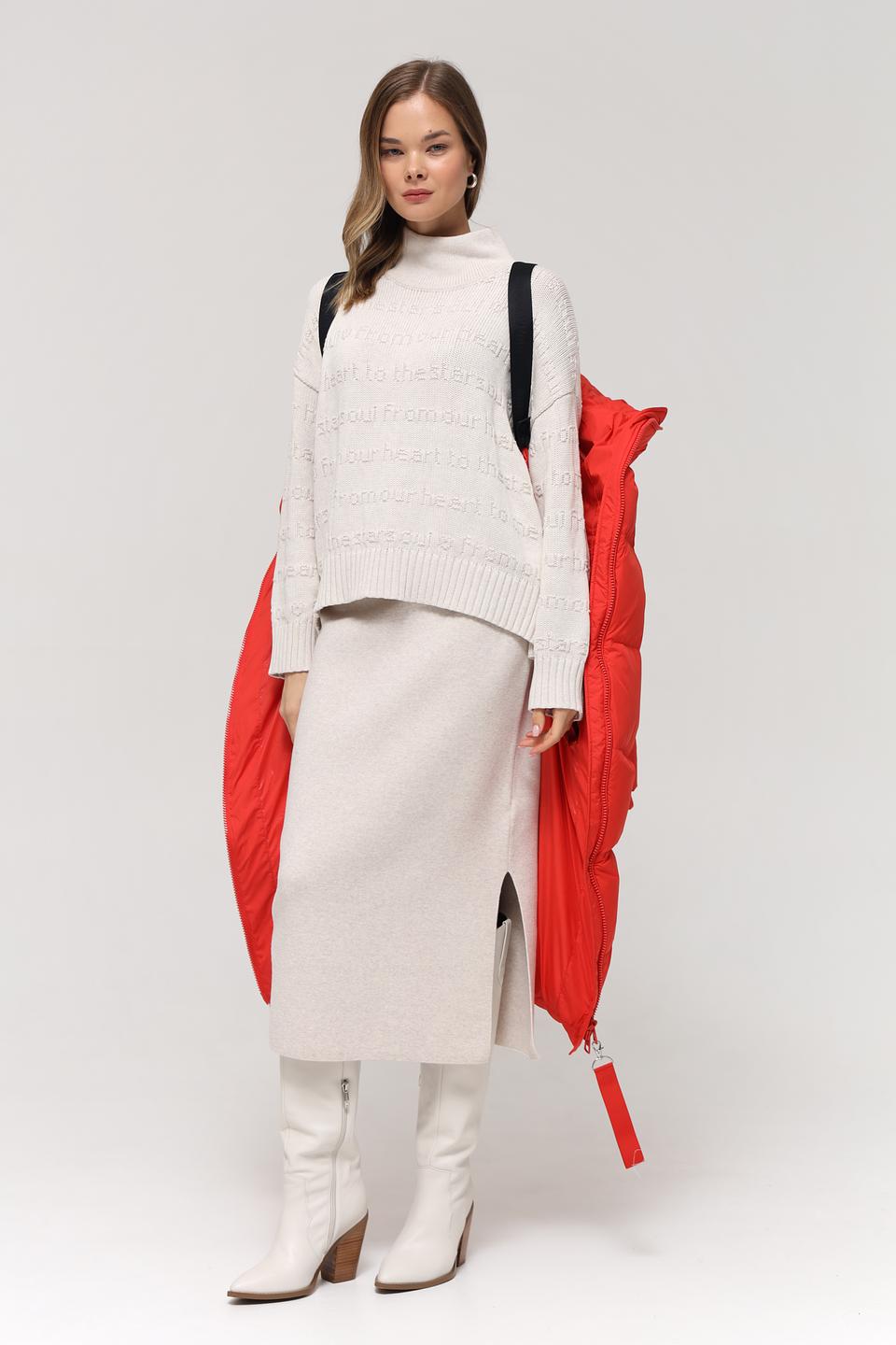 Пальто Marc O Polo красное стеганое